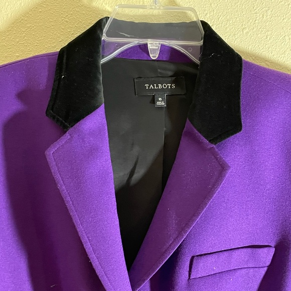 Talbots Vibrant Purple Suit Jacket - Picture 5 of 10
